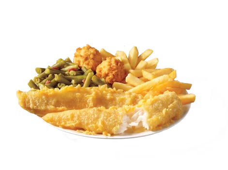 2 Piece Batter Dipped Fish Meal
